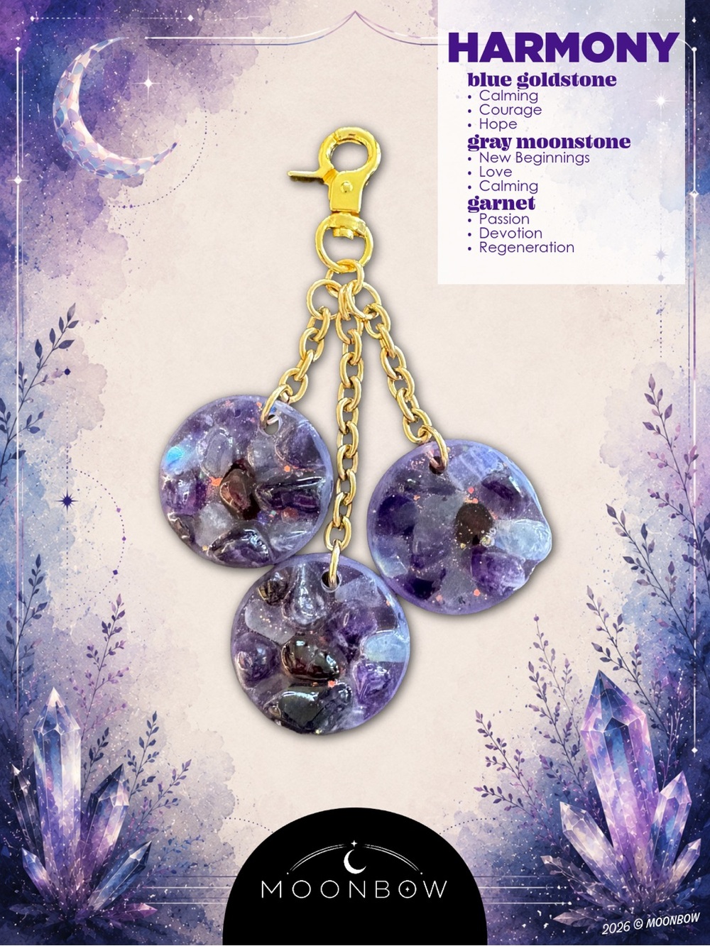 Moonbow Bag Charm